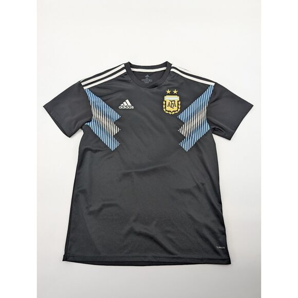 adidas Other - Argentina Soccer Jersey Mens Medium Black World Cup Away AFA Futbol